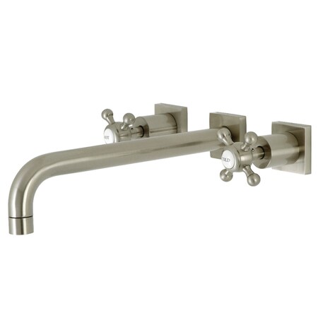 Kingston Brass KS6058BX Wall Mount Tub Faucet, Brushed Nickel KS6058BX